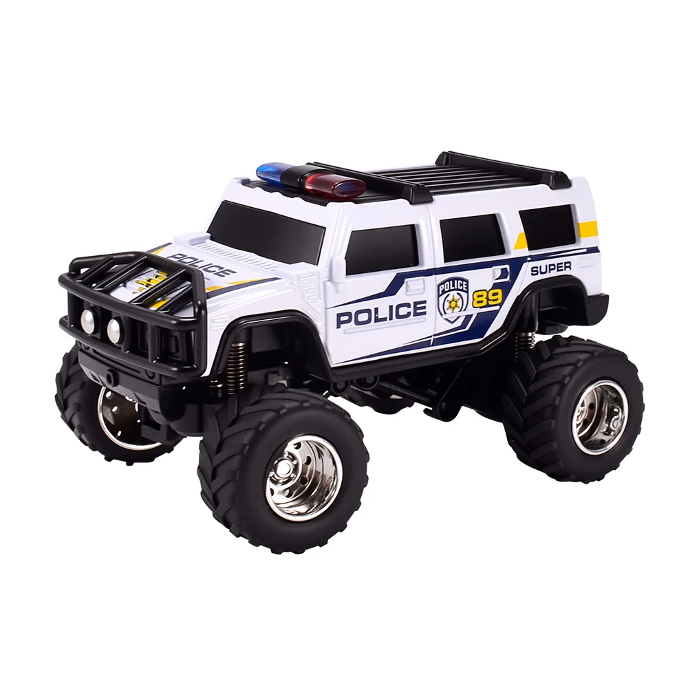 9IMOD RC Police Car 2.4G APP Control Off-Road Truck with Light Trailer & All-Terrain Tires