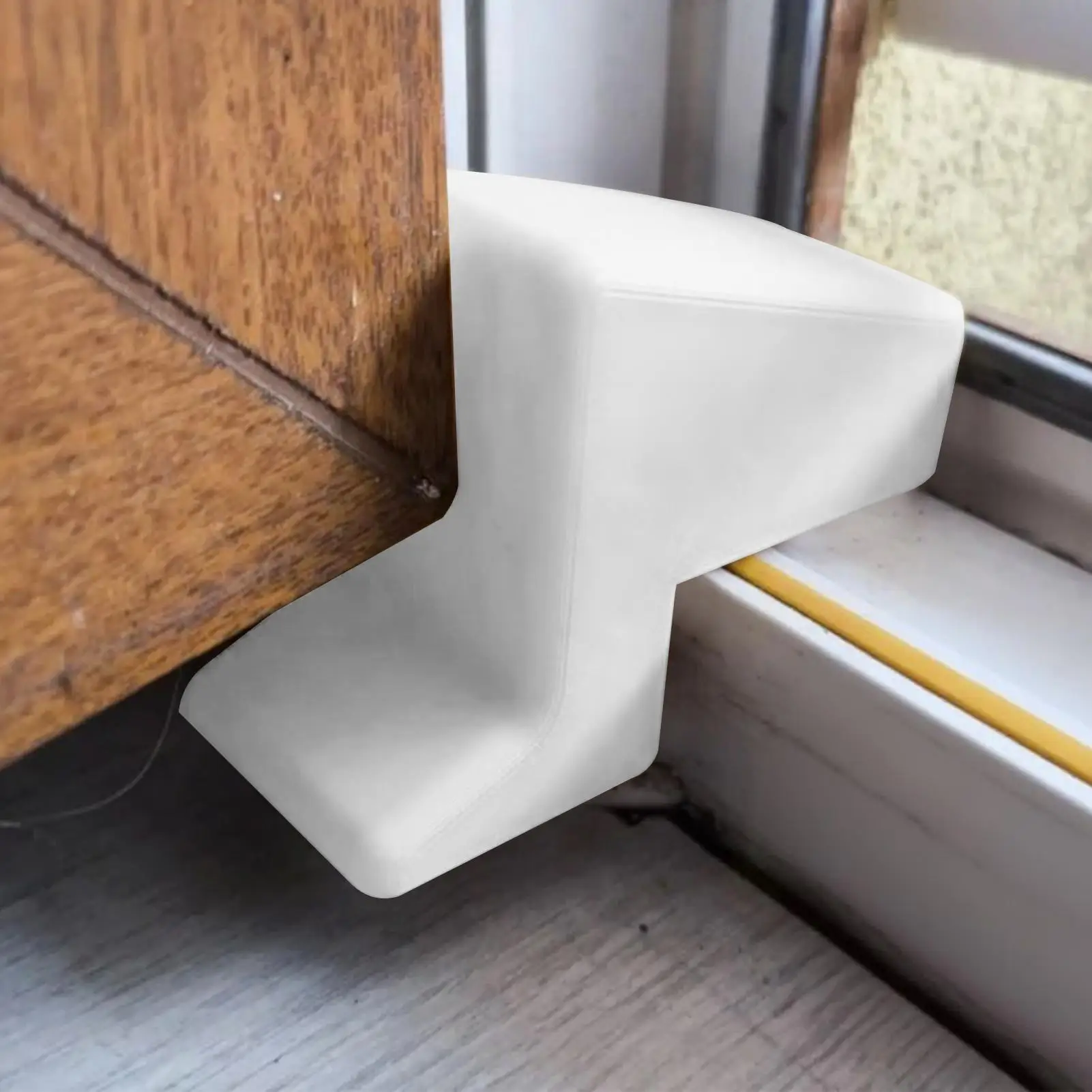 

Дверной стопор для патио, защитный клин для двери патио, многофункциональный прочный защитный стопор с 3D принтом для деревянной кухни, спальни, балконов