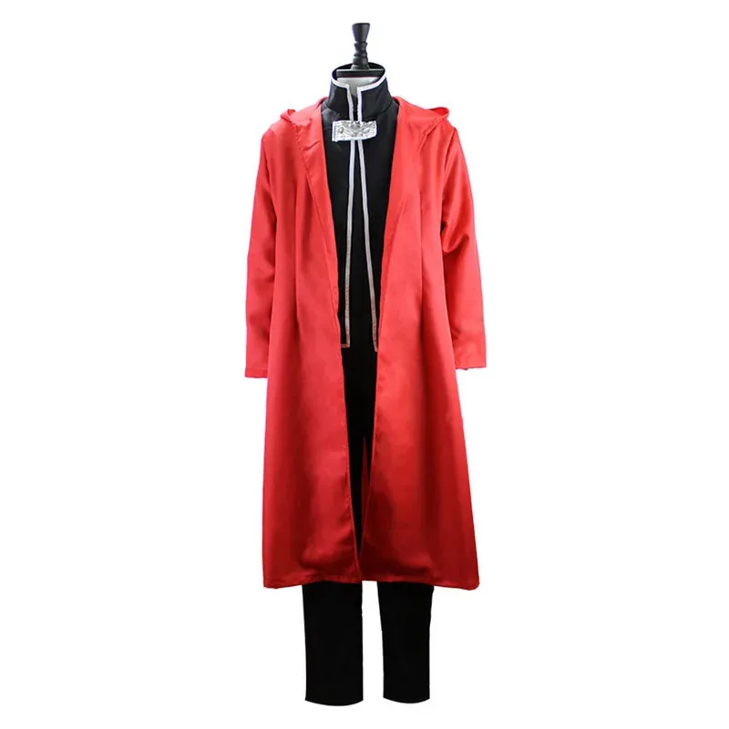 할로윈 카니발 역할 놀이 세트 모든 금속 연금술사 에드워드 엘릭 역할 놀이 의상 애니메이션 세트 소년 성인 코트 jh824h