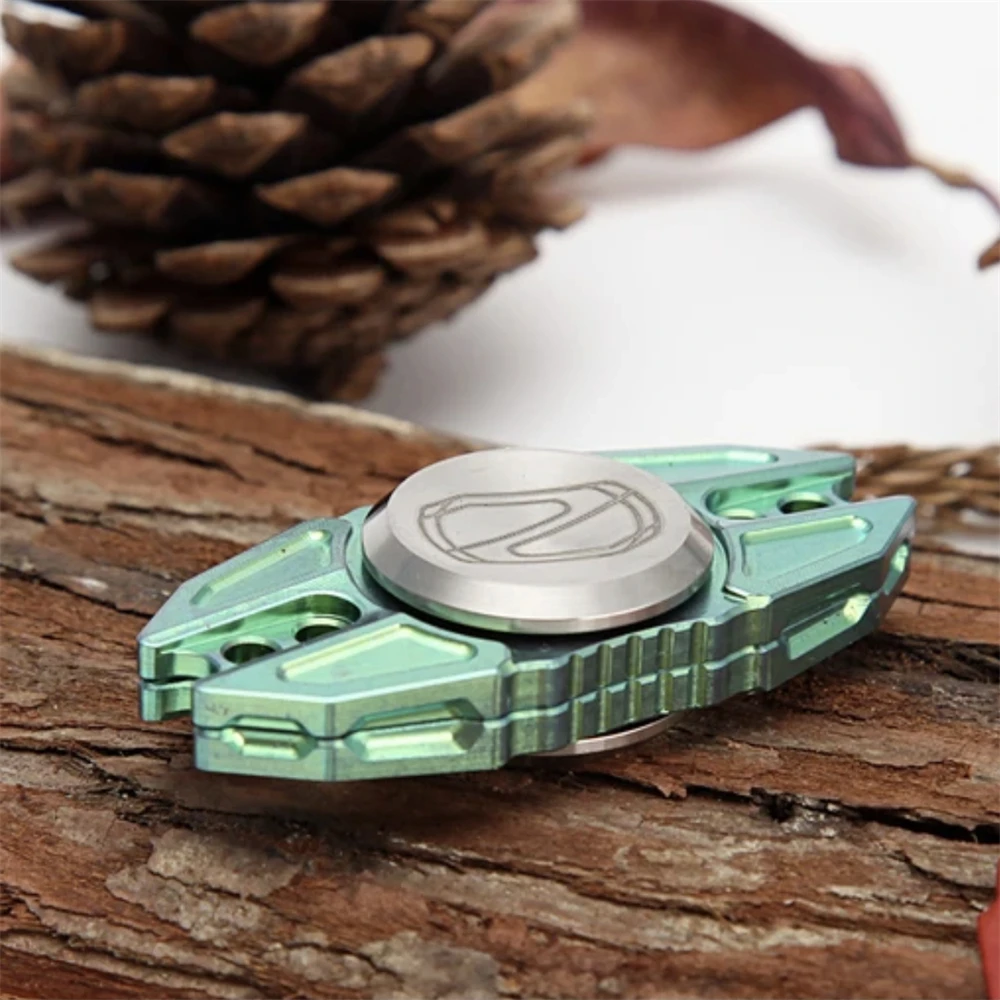 TACRAY – Fidget Spinner en alliage de titane, jouets EDC coulissants Anti-Stress, Spinner à main pour adultes et enfants, jouets sensoriels pour soulager l'anxiété TDAH