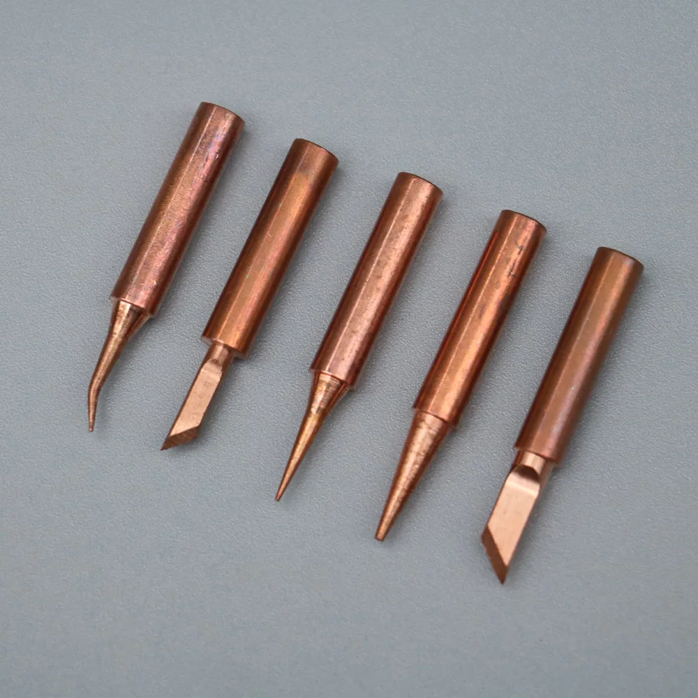 1/4/5PCS 900M T Series Pure Copper Soldering Iron Tip Lead-free Welding Sting For Hakko 936 FX-888D 852D+ Soldering Iron Station