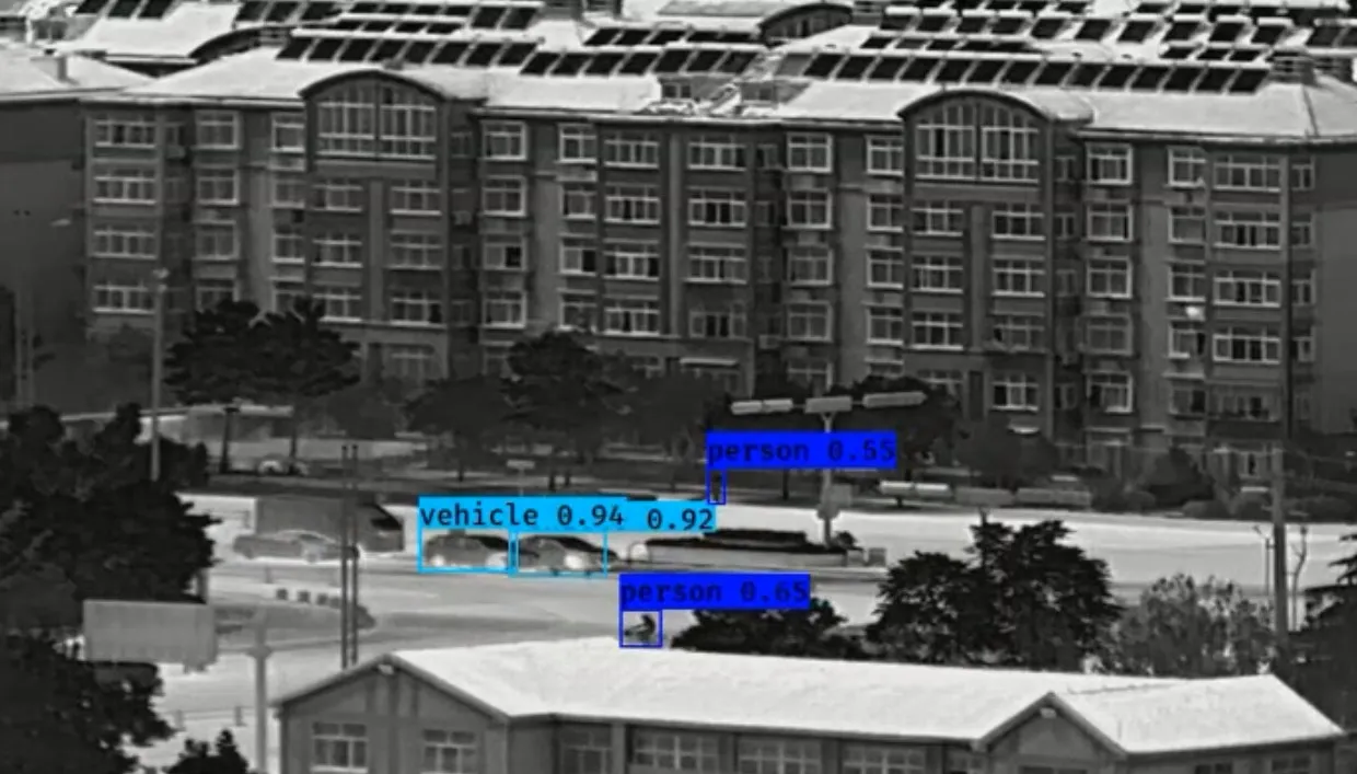 IP-thermische camera met dubbele sensor over lange afstand