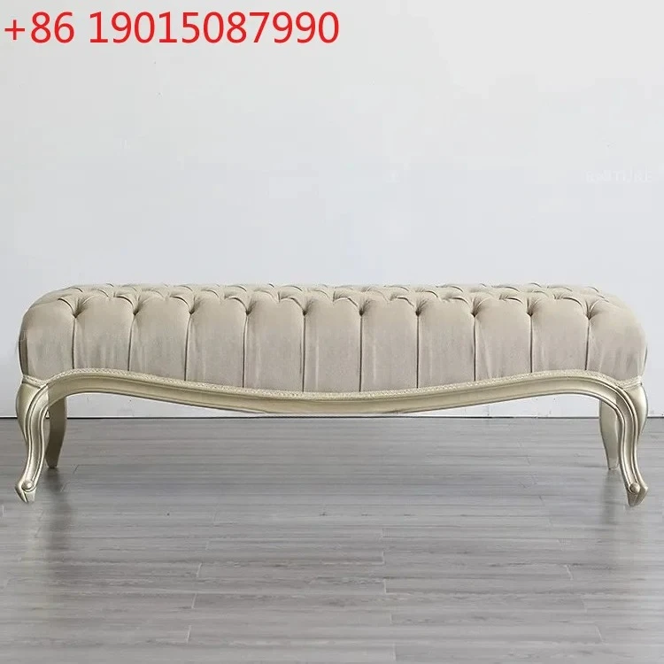 

Cy56 Light luxury, bedside stool, living room sofa, strip stool, cloakroom stool, American bedroom, bedside stool