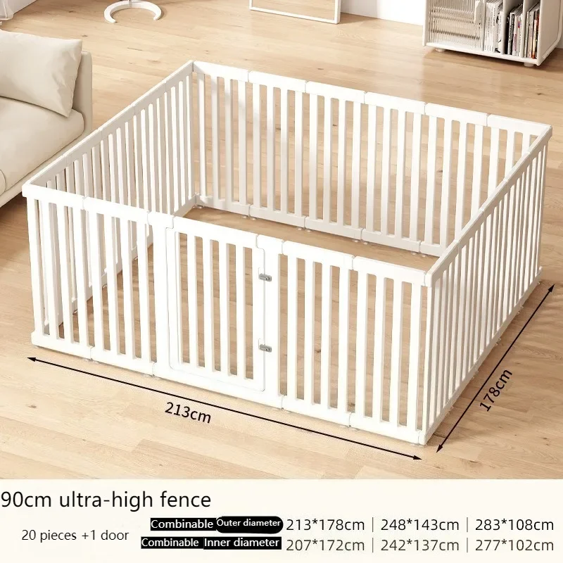 DIY Freely Combinable Resin Pet Enclosures, Indoor Family Dog Houses, Balcony Safety Enclosures Pet Furniture Corral Para