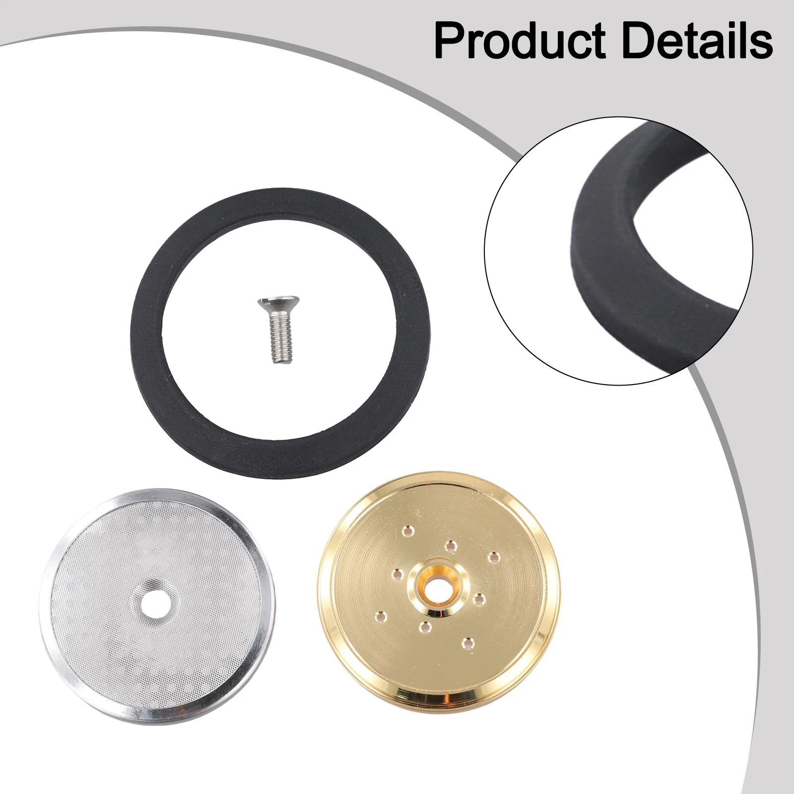 Stainless Steel Holder Shower Screen Holder Gold Espresso Long-lasting Durability Quick Maintenance Water And Acid Resistant