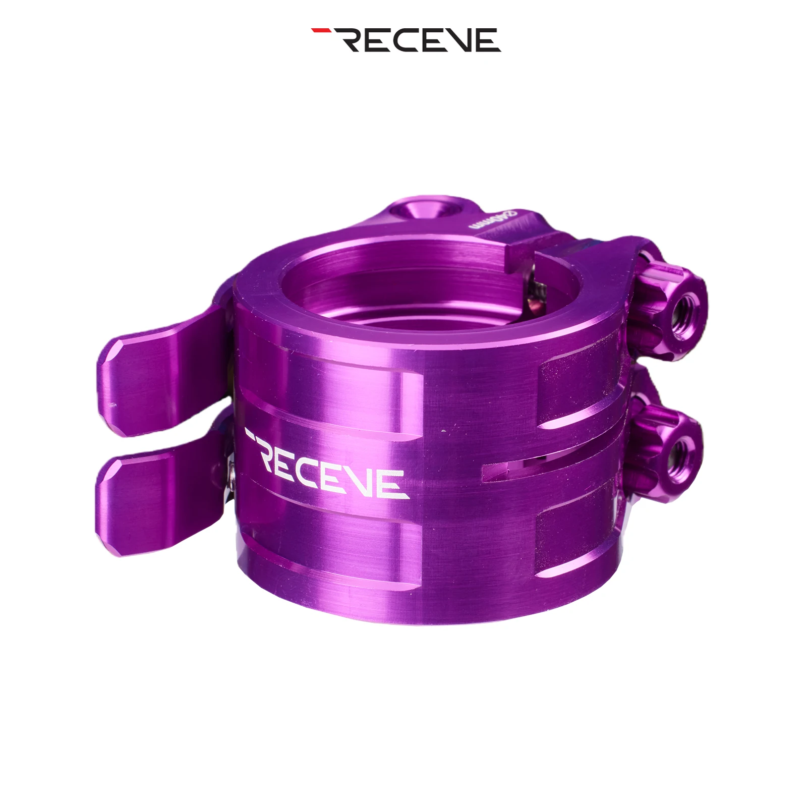 RECEVE Aluminum Alloy 41MM Bicycle Seatpost Clamp Quick Release Double-layer Titanium Axis For BMX Folding Bike