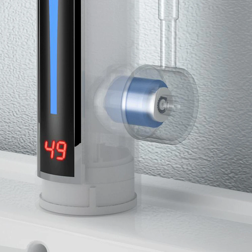 3300w elektrische Sofort heizung Wasserhahn Warmwasser bereiter Bad Küchen armatur Wasserhahn drehbar 220V