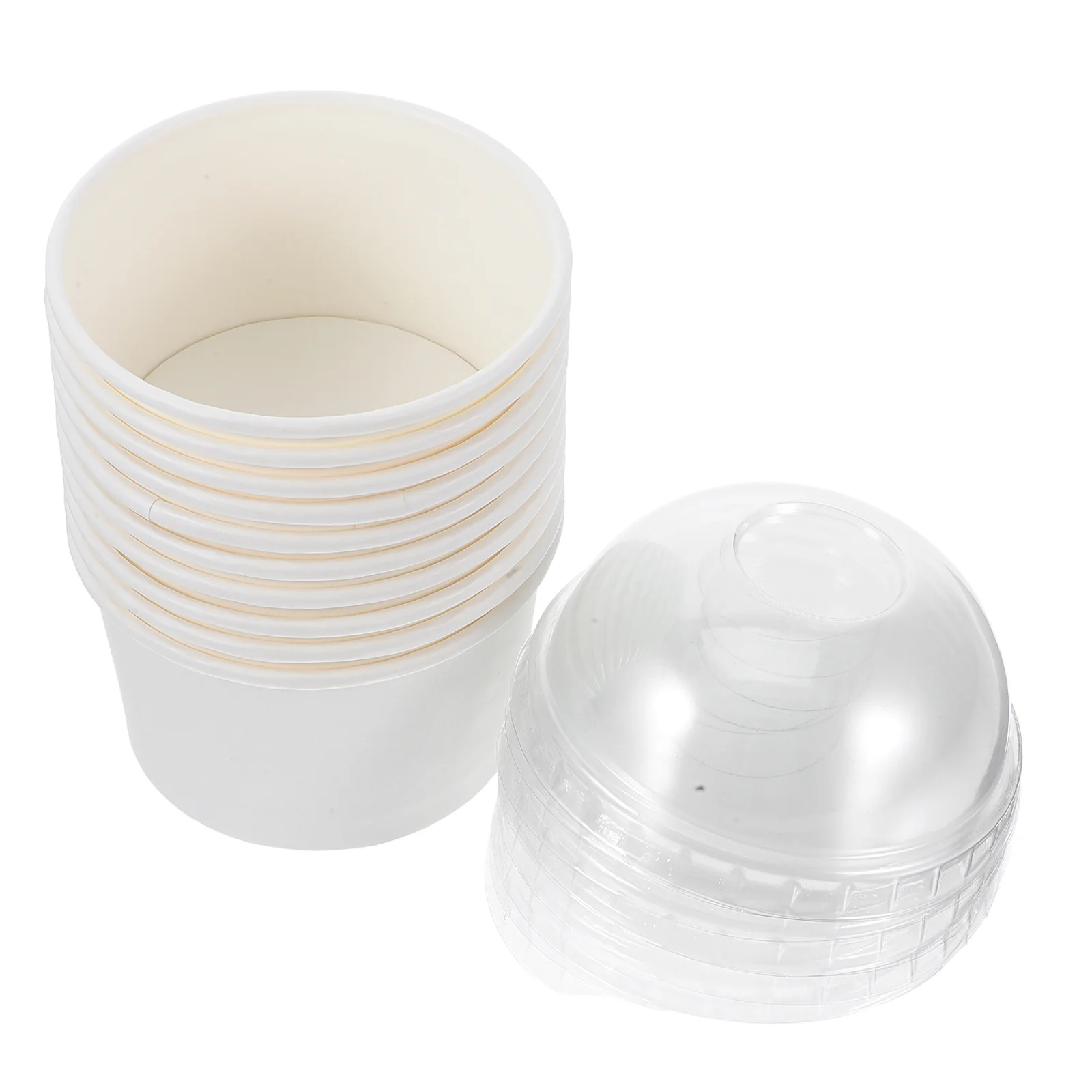 

10 Sets Cake For Baking Puddings Small Cakes Graduation Party Cupcake Paper Containers Muffin Cups With Lid Greaseproof