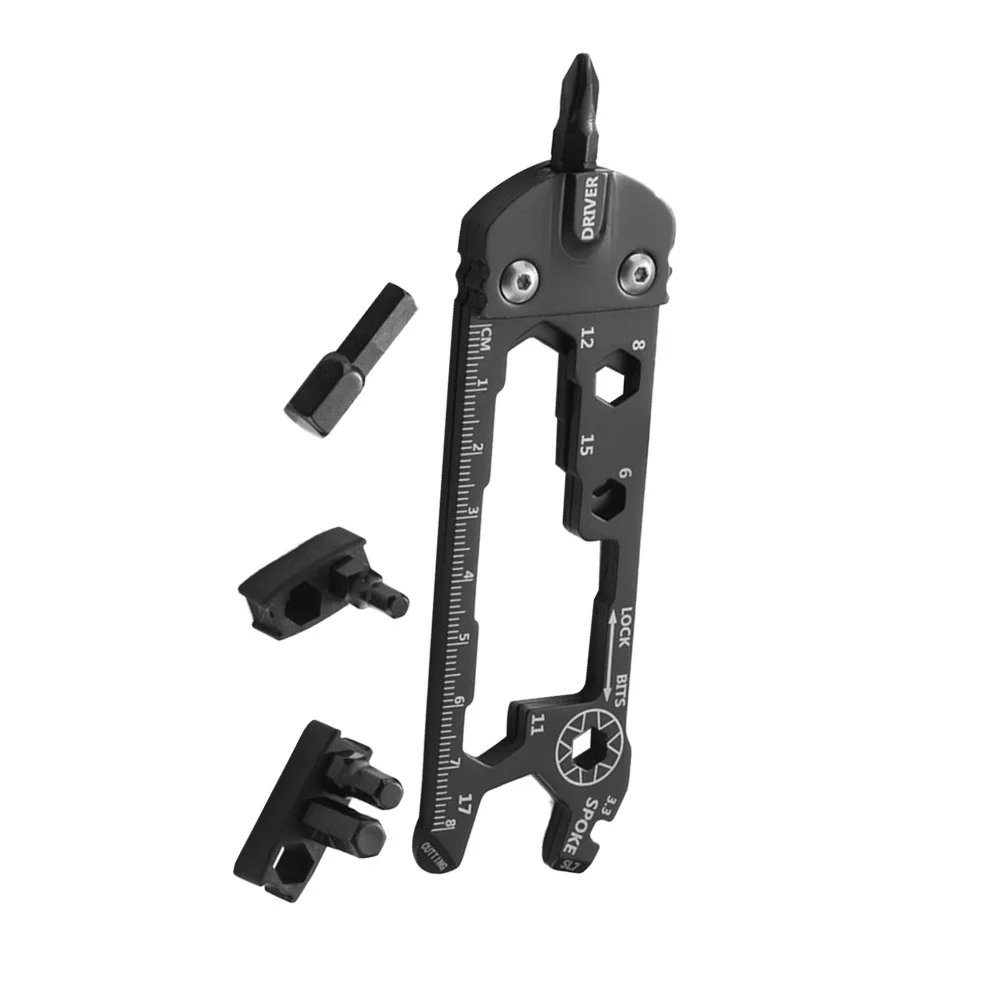 

Bike Repair Kit Black Multi-Function Maintenance Tool for Outdoor Cycling Travel Tire Fixing and Daily Household Use