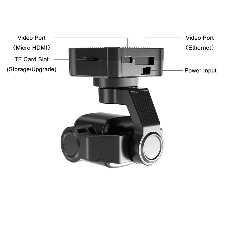 كاميرا Siyi A8 Mini 4k Gimbal Camara 8mp Ultra 6x تكبير رقمي مع مستشعر 1/1.7 بوصة 95 جرام خفيفة الوزن 55x55x70 ملم
