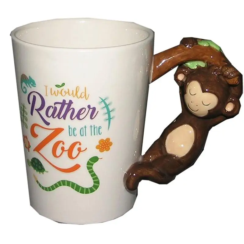 1Pc Stereo Bird Ceramic Mark Cup Hand Drawn 3D Animal Mugs