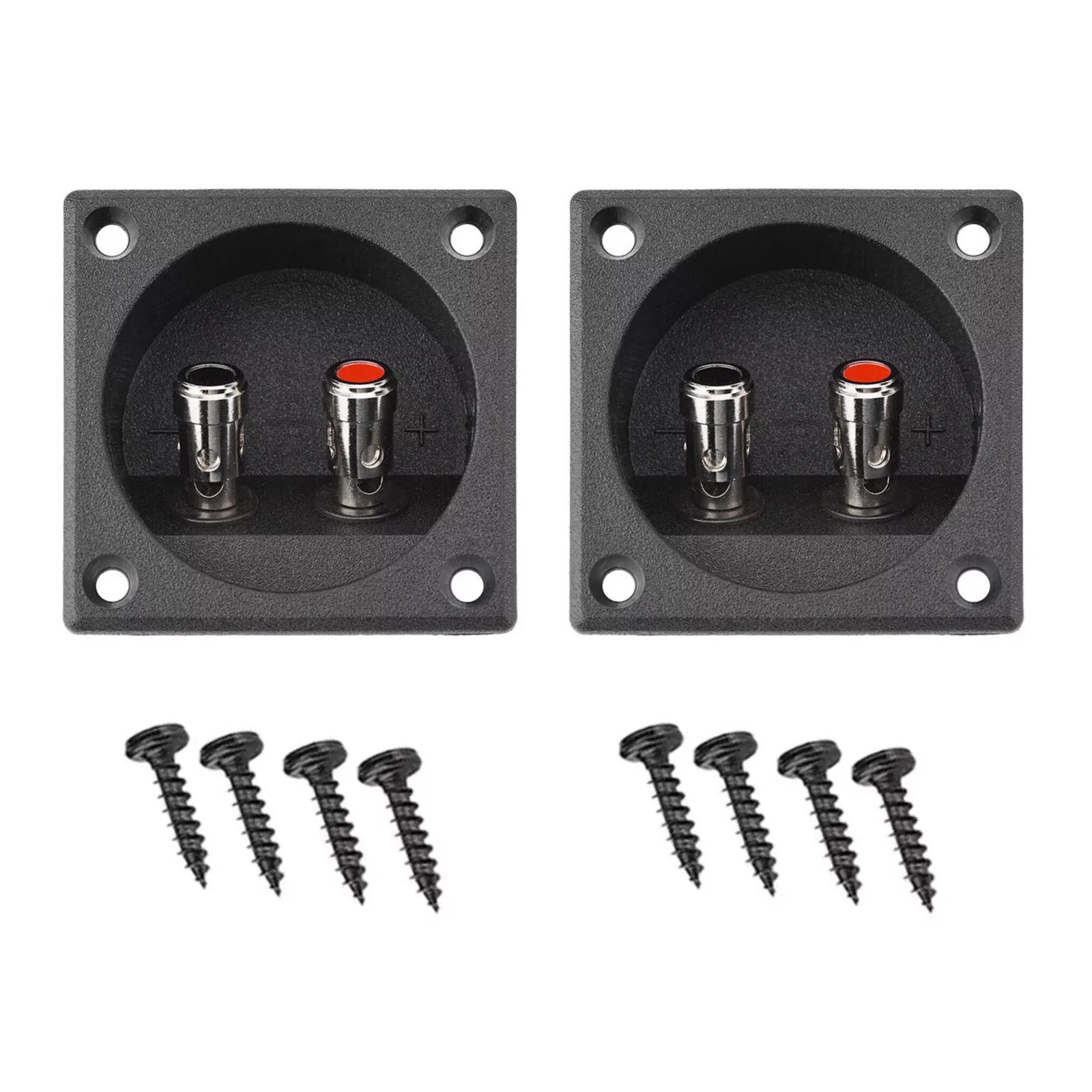 2Pcs/lot Speaker Box Terminal 2-Wire Round Spring Cup Connector Subwoofer Enclosure