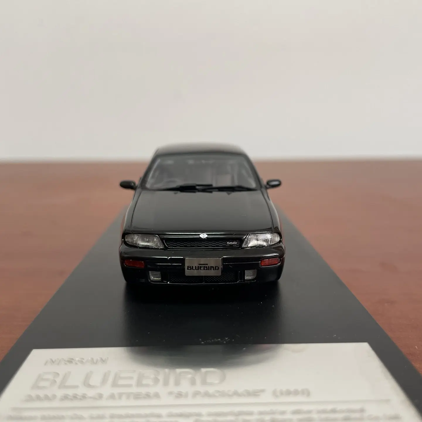 Hi Story 1:43 Scale Resin Black 1991 NISSAN Bluebird U13 Toys Cars
