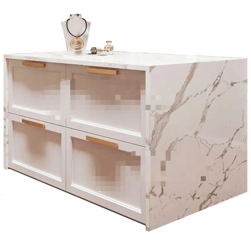 

cloakroom guide platform, middle island rock slab, white simple collapse, home jewelry cabinet floor