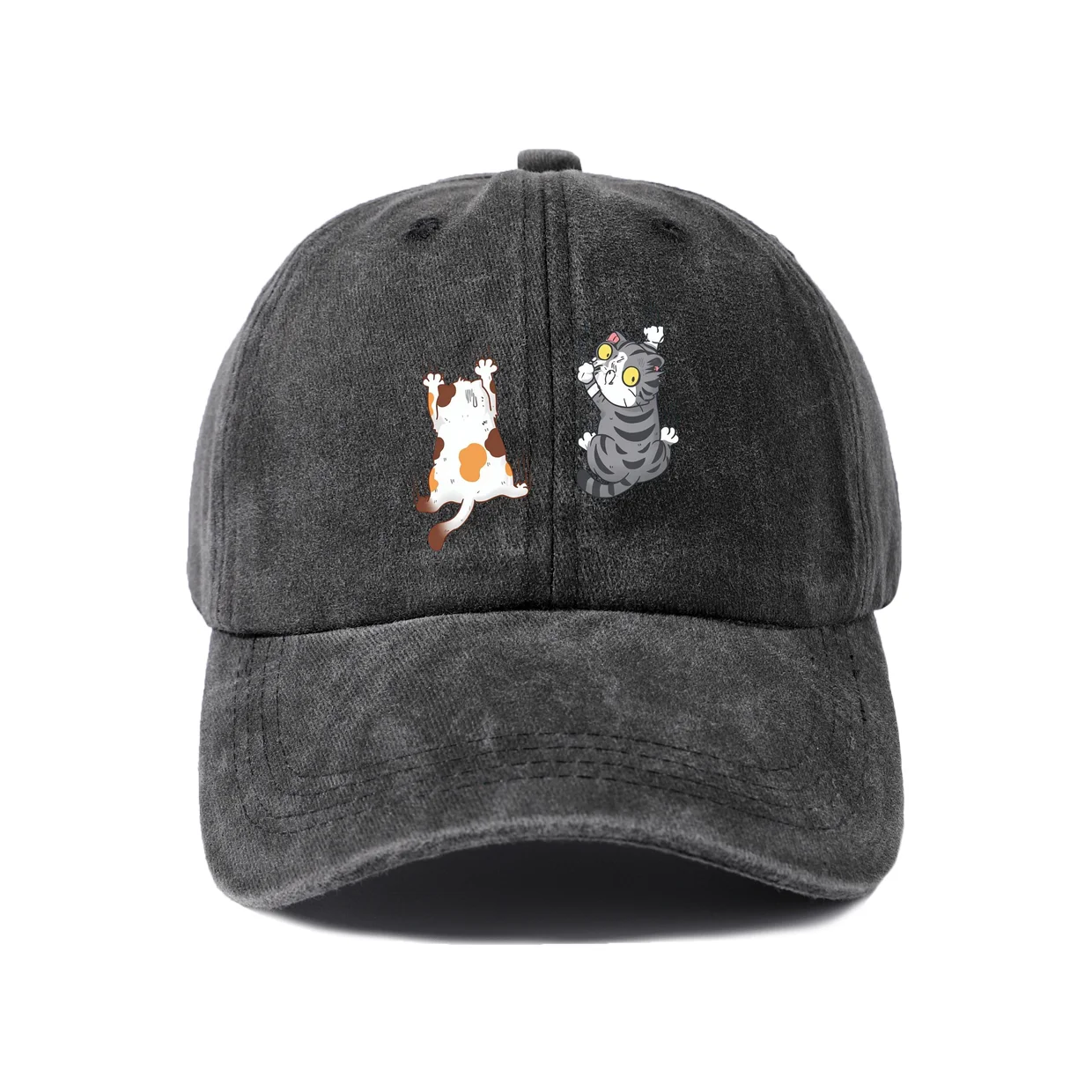 Vintage Quote Graphic Baseball Cap, Vintage Washed Adjustable Unisex Dad Hat, Streetwear Gift