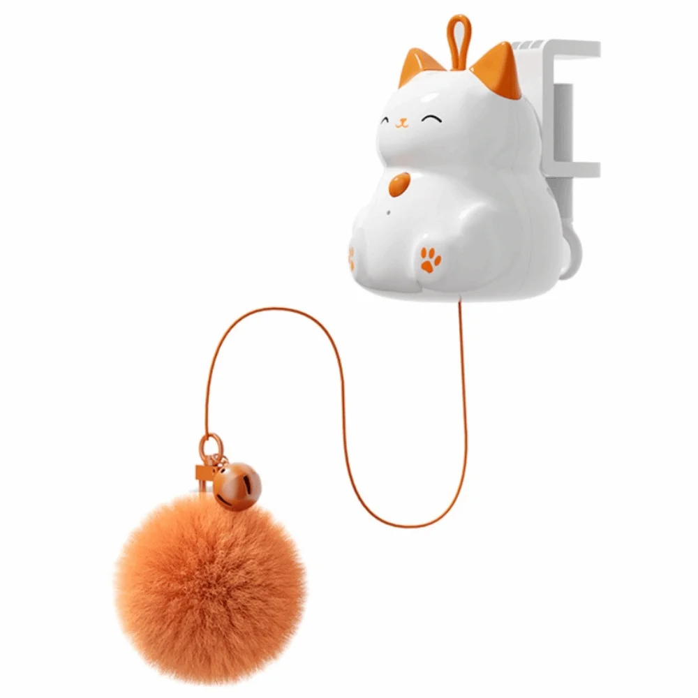 

Creative Electric Hang Ball Kitten Bite Resistan Smart Automatic Lifting Cat Ball Rotating Self Play Interactive Cat Ball