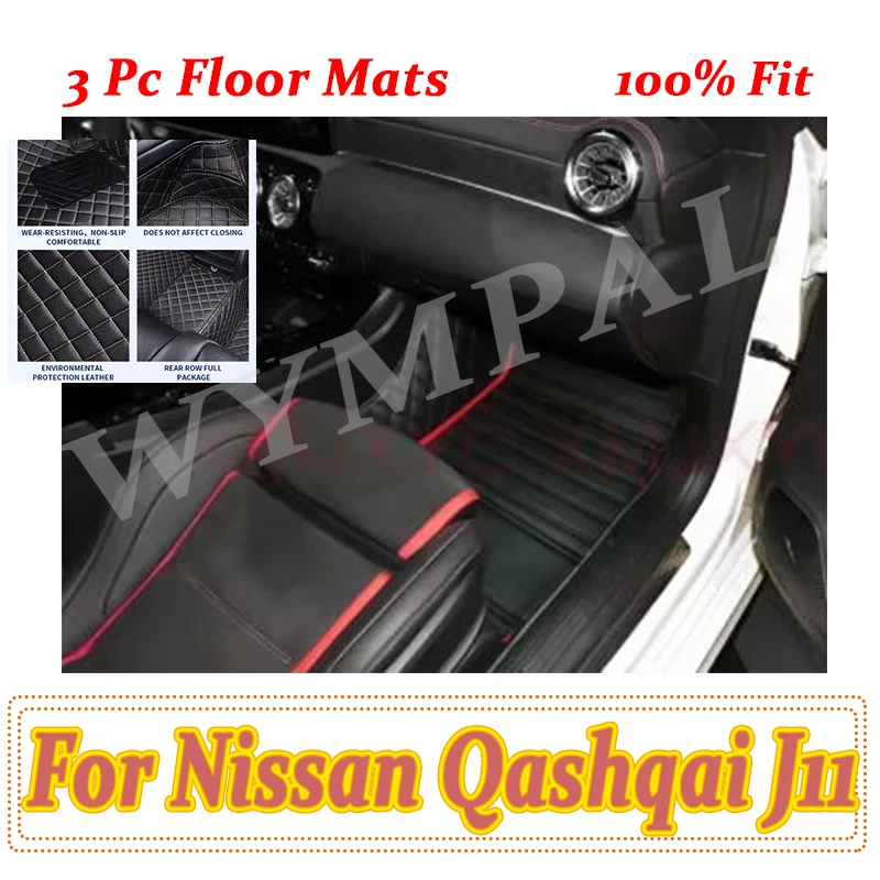 

Luxury Car Floor Mats For Nissan Qashqai J11 2023 2022 2021 2020 2019-2014 Carpets Protect Accessories Rugs Waterproof Interior