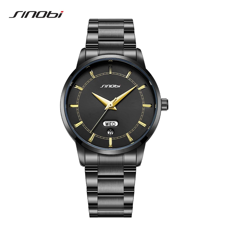 

SINOBI Original Design Men's Quartz Watches Fashion Styles Mans Wristwatches Top Luxury Male Best Gifts Clock