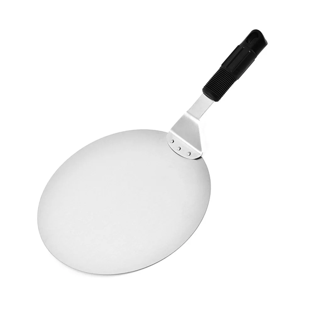 

Stainless Steel Pizza Shovel Round Non-Slip Handle Kitchen Tool Cake Transfer Server Pizza Spatula Lifter Easy Clean