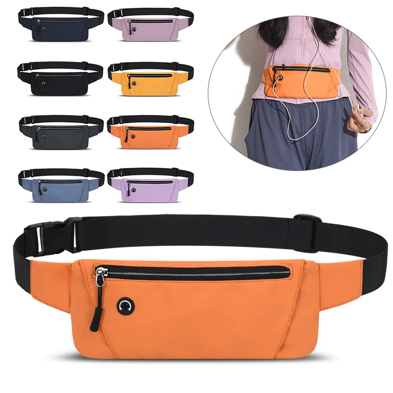 Running Waist Bag Sports Belt Pouch Mobile Phone Bag Men Women Waist Pack Lightweight Gym Sports Bag Waist Pack Adjustable Strap