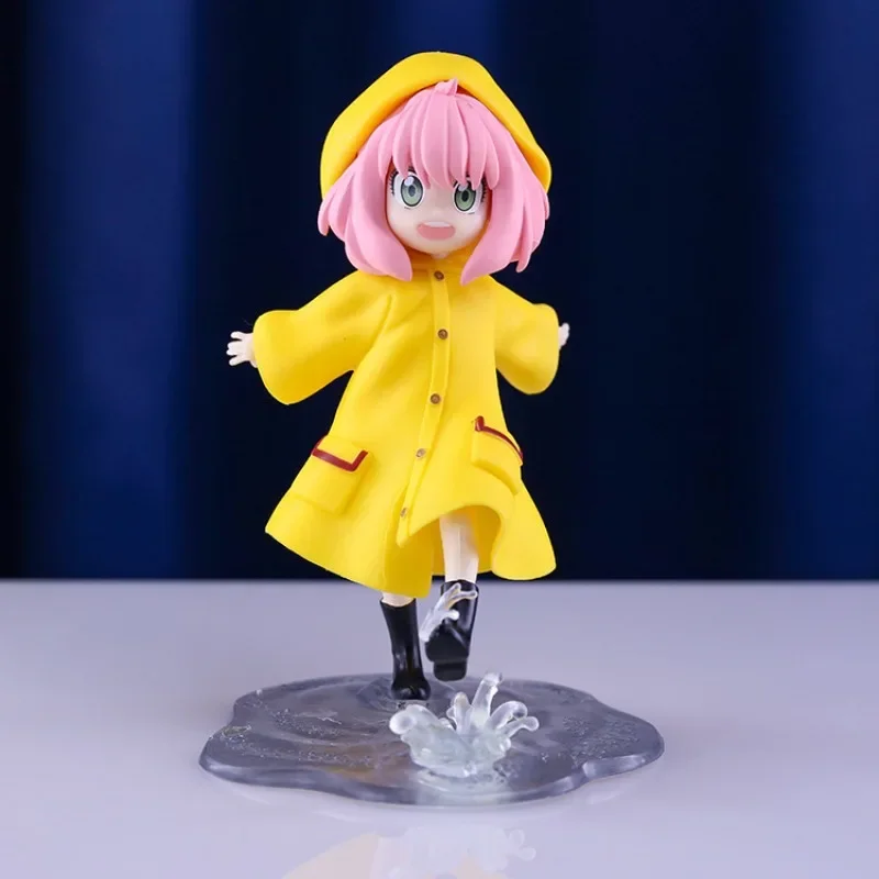 

SPYxFAMILY Raincoat Ania Folger Kicks Water Cartoon Two-dimensional Cute Figure Gift Ornament