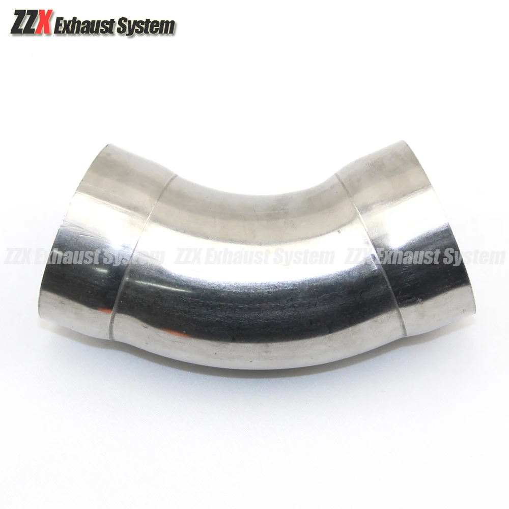 Rura wydechowa tłumika samochodowego i motocyklowego wykonana ze spawowanego kolankiem ze stali nierdzewnej 45 stopni SU304 materiał średnica wewnętrzna 51MM 63MM