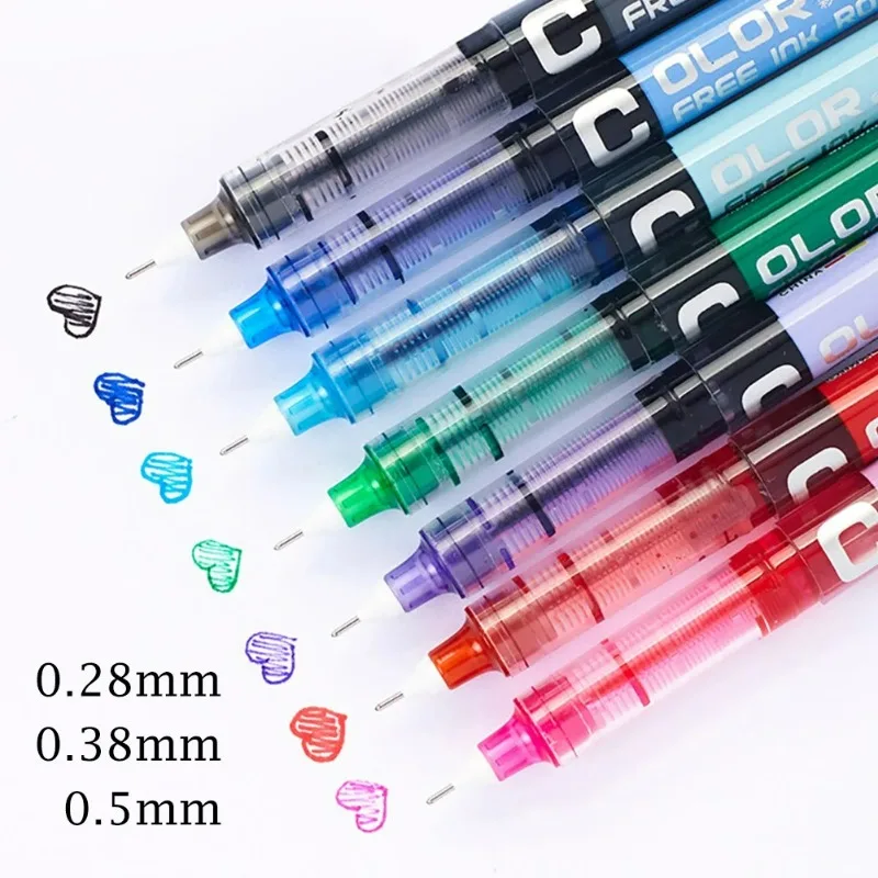 High Quality Multiple Colour Big Capacity Ink Gel Pen Student School Office Stationery Fine Roller Ball Pen New