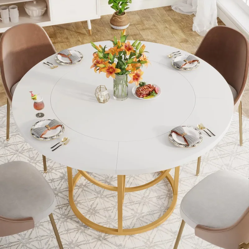 

Stock Modern Kitchen Table Round Shaped 4 People Dining Table