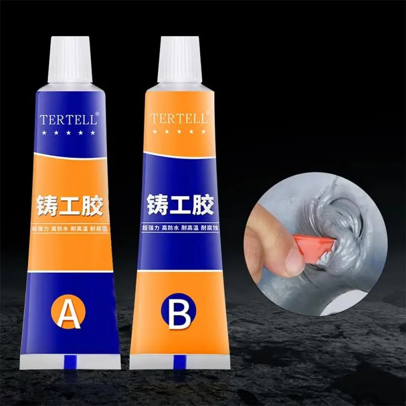 Industrial Repair Paste Glue Heat Resistance Cold Weld Metal Repair A&B Adhesive Welding Gel Casting Agent Tools 70/40/10g