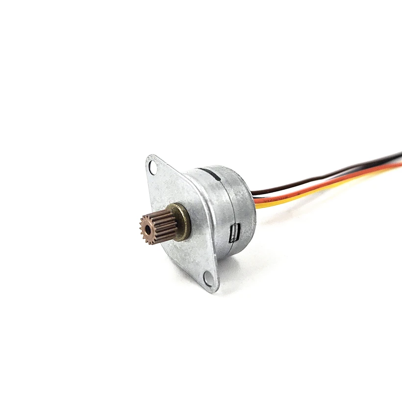 1PC Micro 15MM Diameter Stepper Motor 2-Phase 4-Wire Stepping Motor 13 Ohms with 17 Copper Teeth Gear for Digital Camera