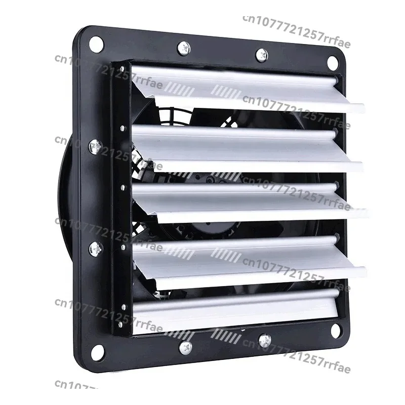 400mm Low Noise Square Axial Fan Wall Mounted Exhaust Fan Louver Roller Blind