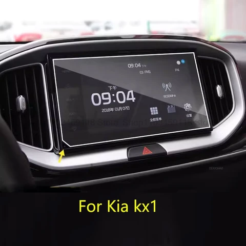 Защитная пленка для экрана из ПЭТ для Kia kx1 2023, 8-дюймовая автомобильная GPS-навигационная система, аксессуары для защиты от царапин