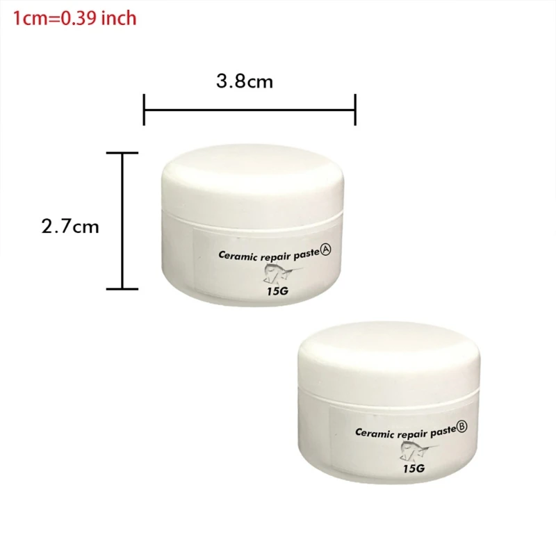 Ceramic Repair Paste Tub Tile & Shower Porcelain Repair for Crack Chip Ceramic Bathroom Tub Floor Ceramic Repair