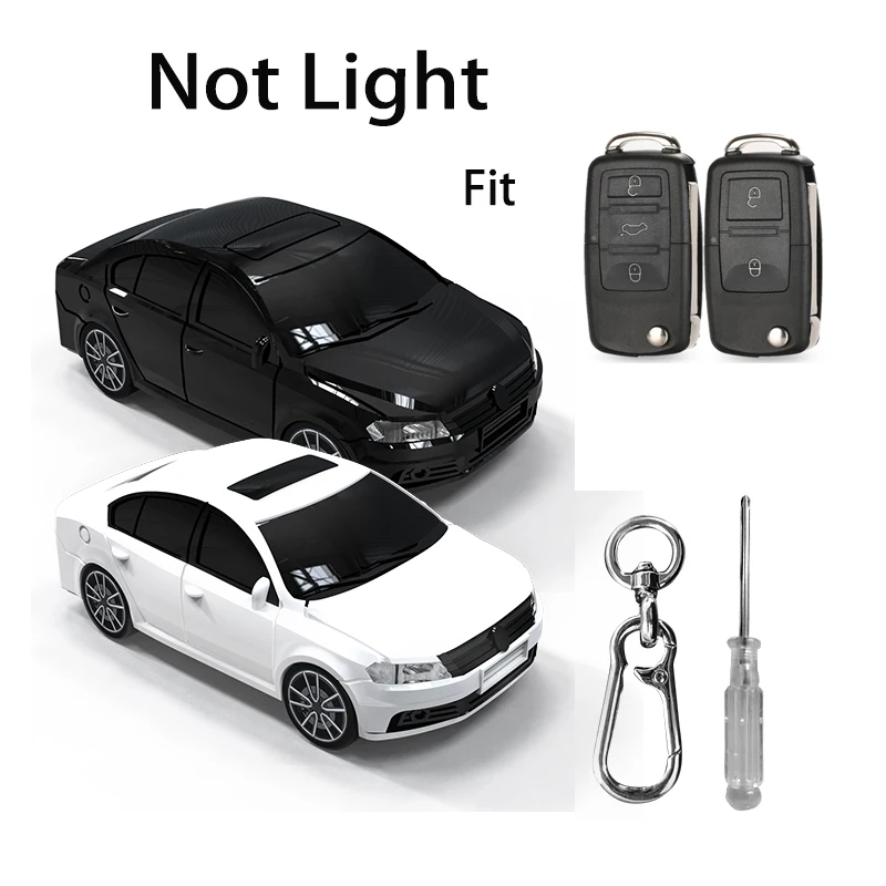 For VW Lavida Car Models for Volkswagen VW Beetle Bora Golf Passat Polo Flip Remote Car Key Case Cover Fob Bag Holder Keychain