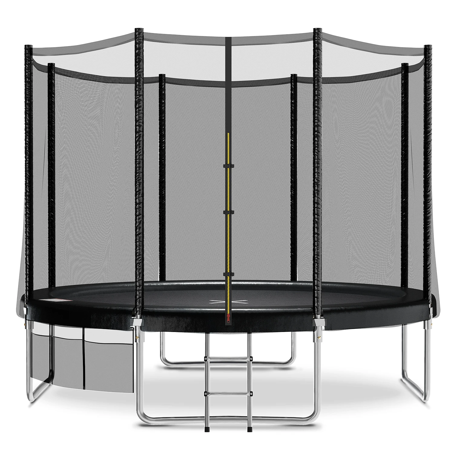 Devoko Trampolin Outdoor Ø305 cm, Indoor Trampolin Kinder Gartentrampoline, Komplettset mit Schuhnetz, Leiter, Randabdeckung
