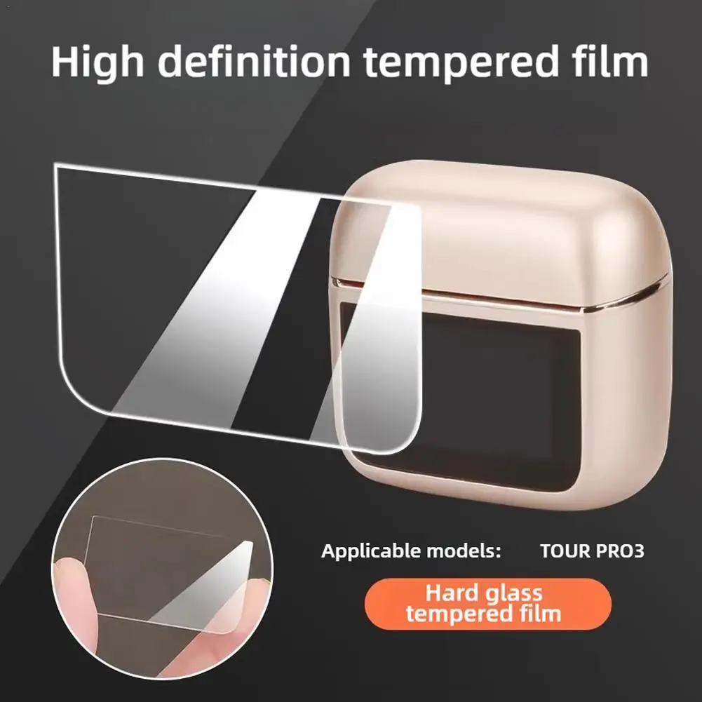 For TOUR PRO 3 Tempered Film HD Tempered Film Waterproof Anti-fingerprint Anti-fouling Headphone Tempered Glass Protective Film