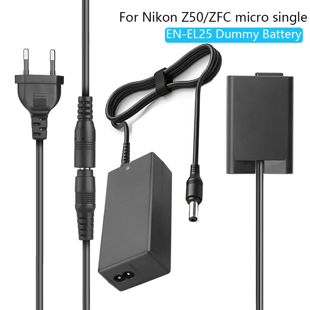 New EP-5G DC Coupler EN-EL25 EN-EL25a Dummy Battery Ac Adapter for Nikon Z fc Zfc Z30 Z50 camera external power adapter