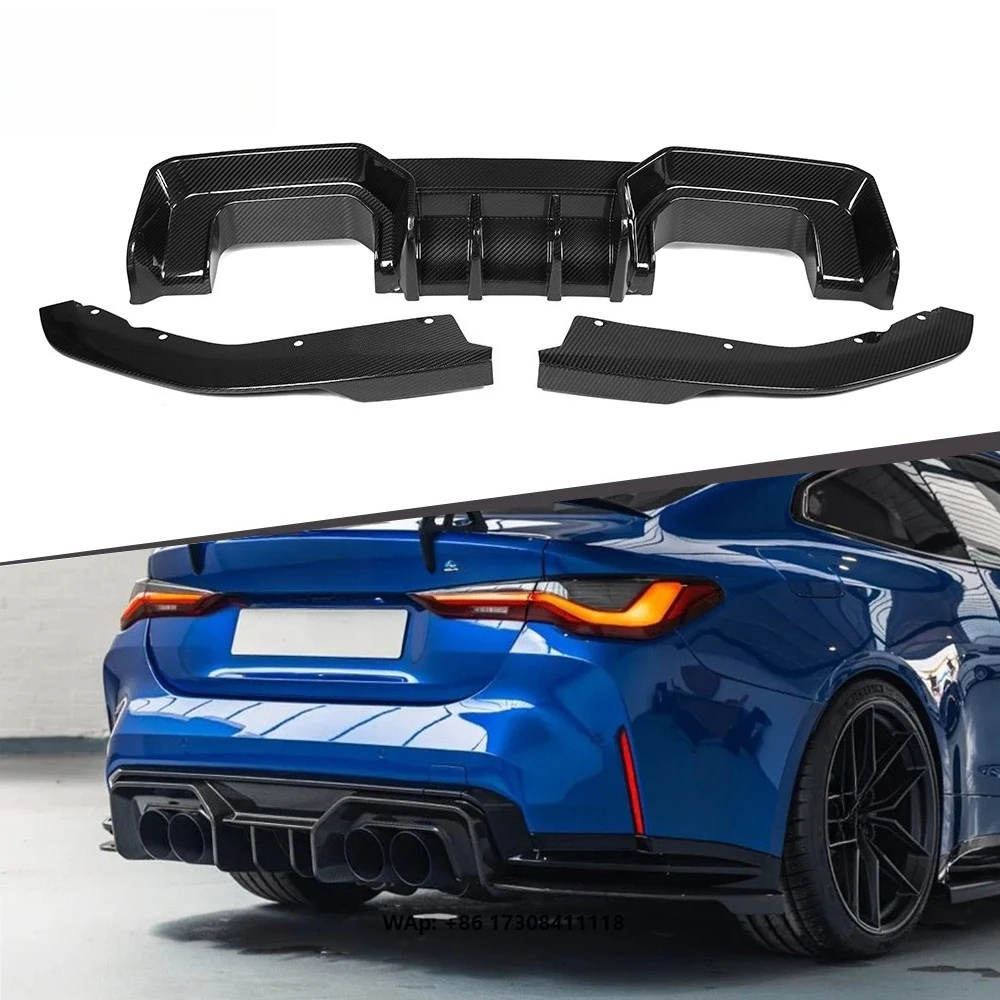 

XTREME Dry Carbon Fiber AD Style Rear Under Bumper Diffuser Rear Bumper Lower Lip Spoiler Body Kit for G80 G81 G82 G83