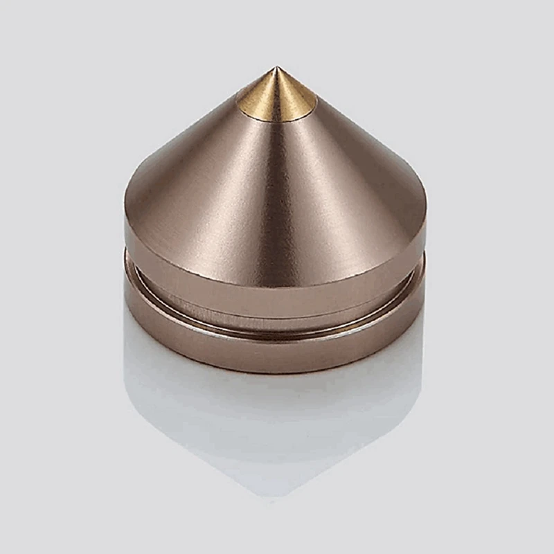 8Set Hifi Audio Foot Spikes Cone Floor Foot Nail Aluminum Alloy Speaker DAC CD Cabinet Power Amplifier Computer (Gold)