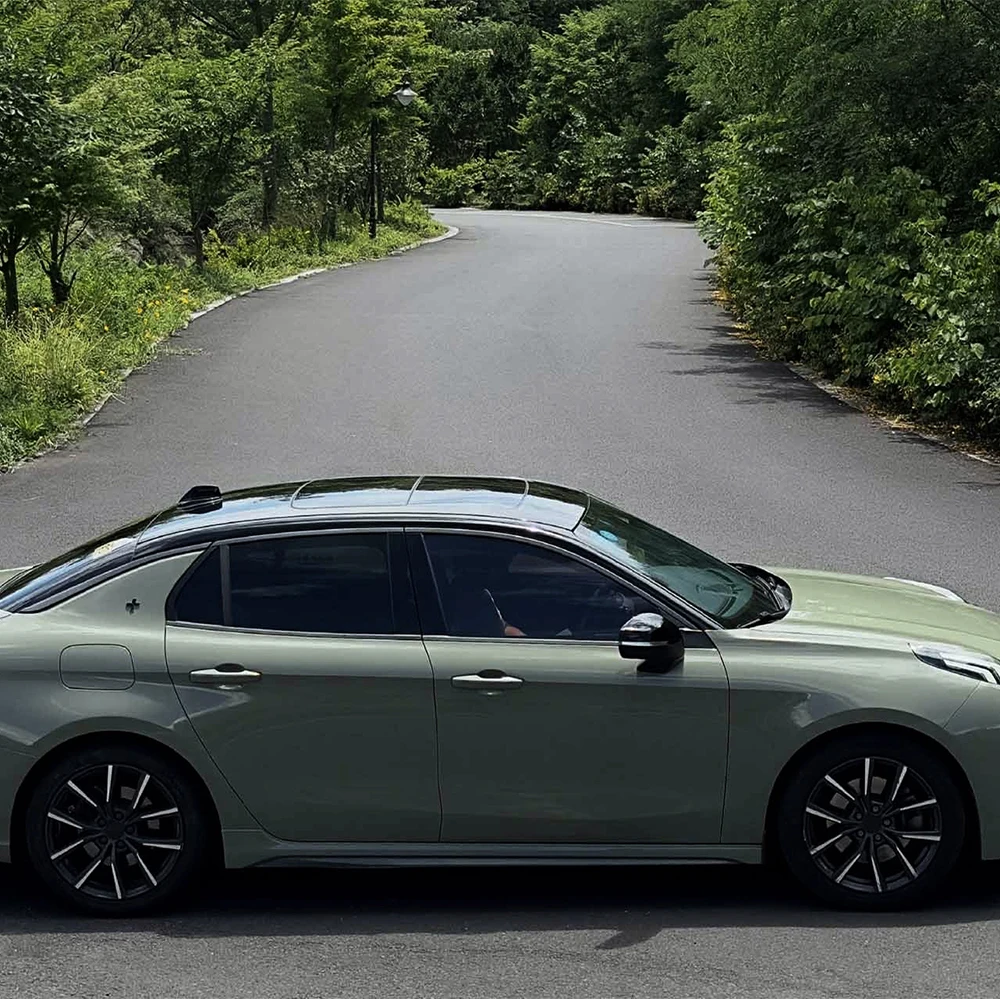 Khaki Green Car Wrap