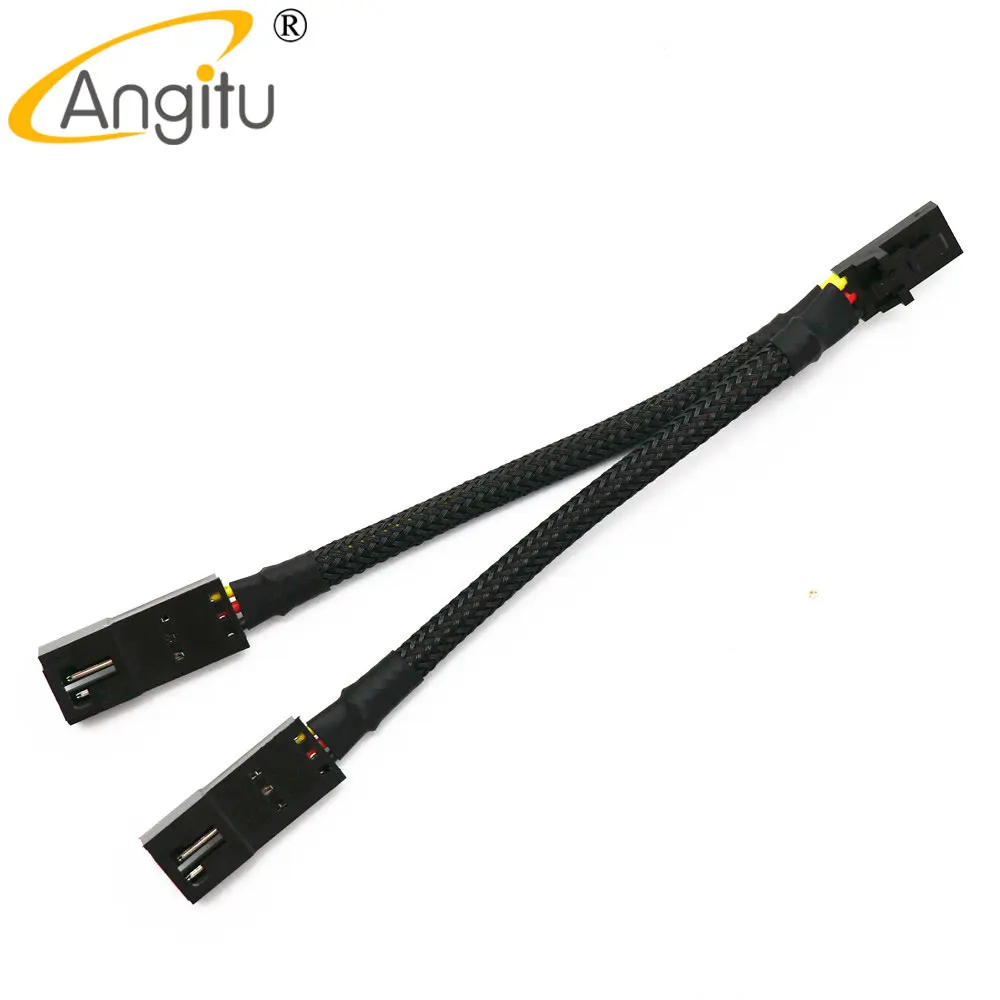 Angitu obsługi Corsair wentylatora RGB rozgałęźnik Hub kabel Adapter dla Corsair oświetlenie węzeł Pro, dowódca Pro-10cm