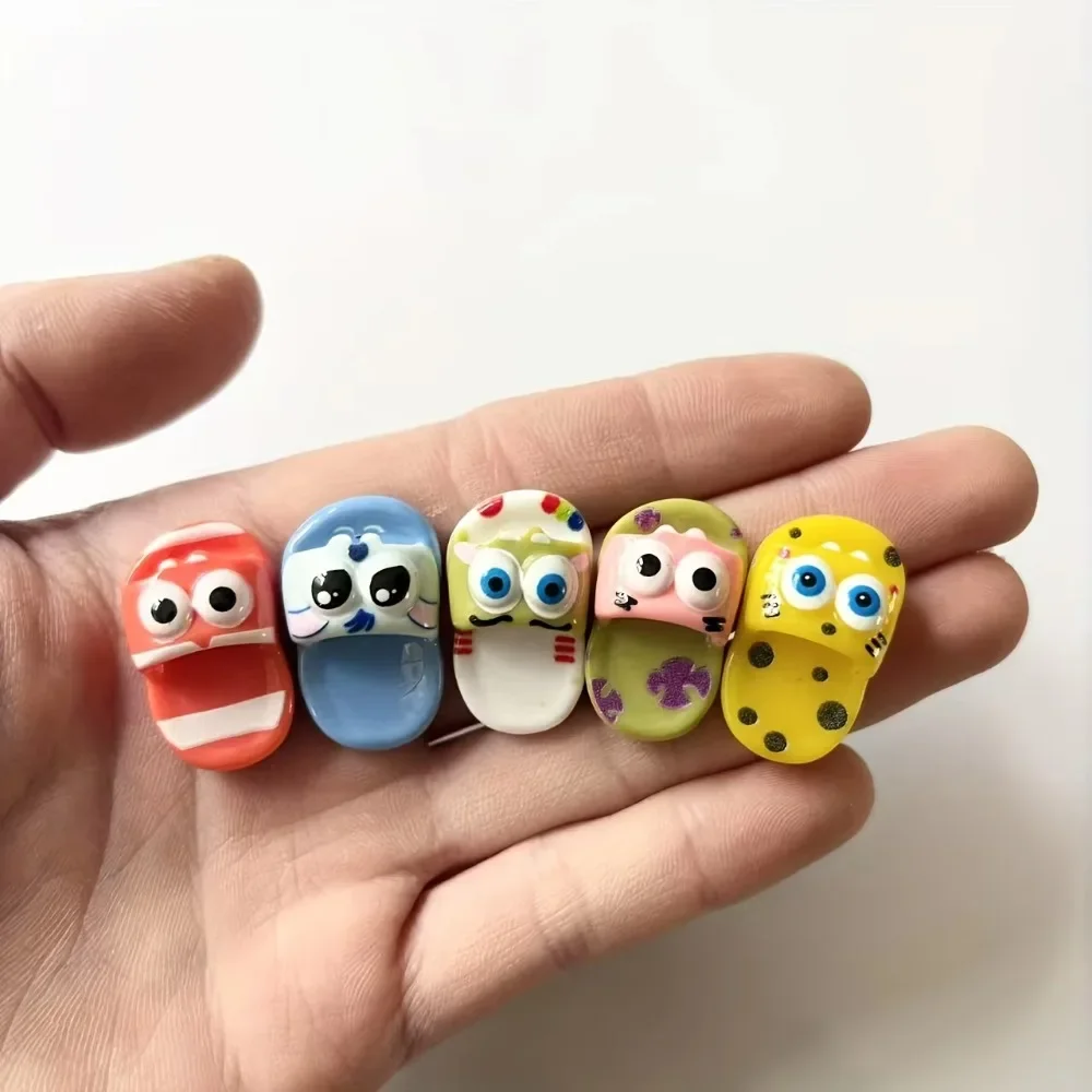 Mini Slippers Resin Fridge Magnets Cute Magnetic Home Decorations - Unique Gift Present