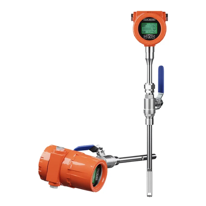 Pipeline Plug-in Compressed Air Nitrogen Digital Display Flow Meter High Precision Thermal Type