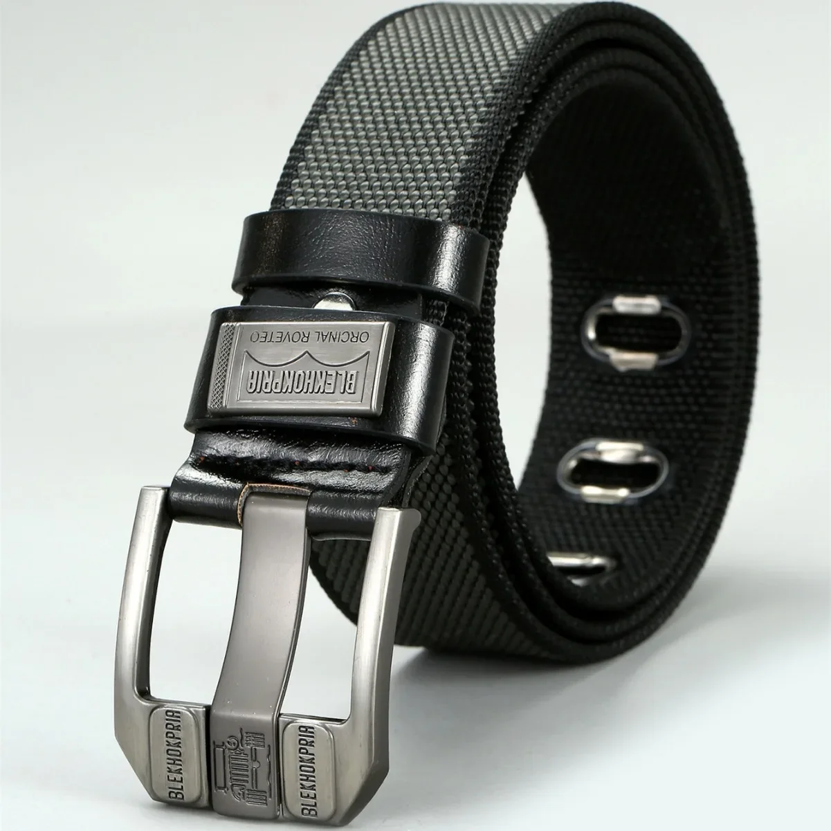 Men's High Quality Pin Buckle Youth Overalls Outdoor Canvas Waistband Waist Straps Belt for Jeans Casual Retro Decorative Belt image 5