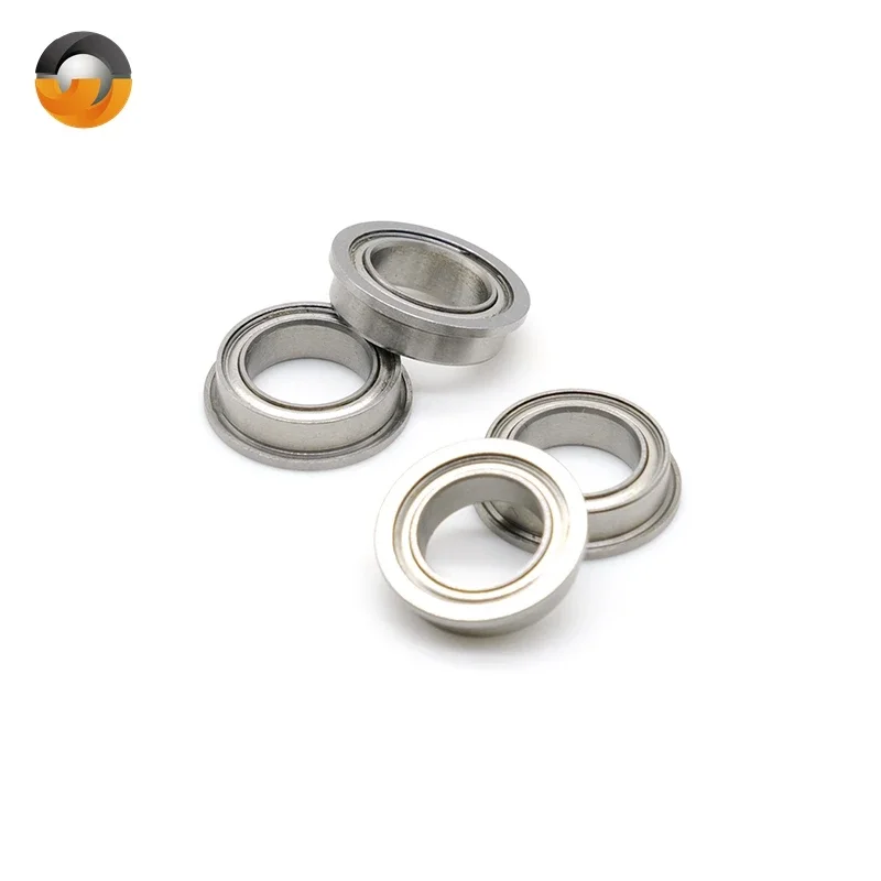 F6802ZZ  15x24x5 mm ABEC-7 10pcs Flange Bearing Chrome Steel Metal Sealed High Speed Mechanical Equipment Parts