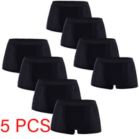 5 Pcs/Lot Men's Bamboo Mesh Panties Underpants Underwear Boxershorts Breathable Hombre Hole Sexy Shorts Lingerie Boxer Briefs