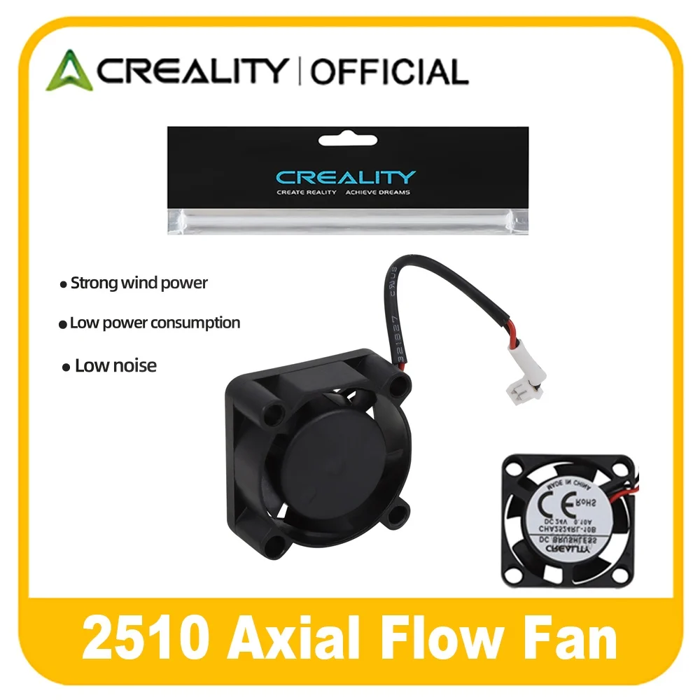 Creality 2510 Axial Fan for CR-10 SE / Ender3 V3 SE Mini 2510 Cooling Fan 24V 13000±15%_L45_1.25 for CR-10 SE 3D Pritner Parts