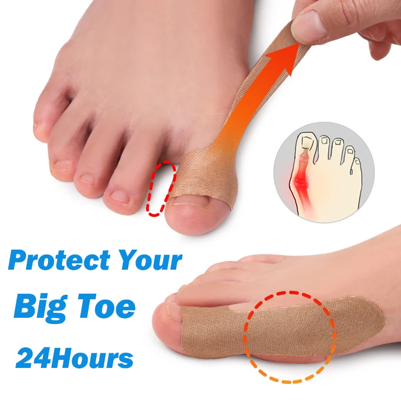 Pexmen 2/4/6/10Pcs Moleskin Turf Toe Strap with Pressure Sensitive Adhesive Plantar Fasciitis Relief Strips Relieve Big Toe Pain