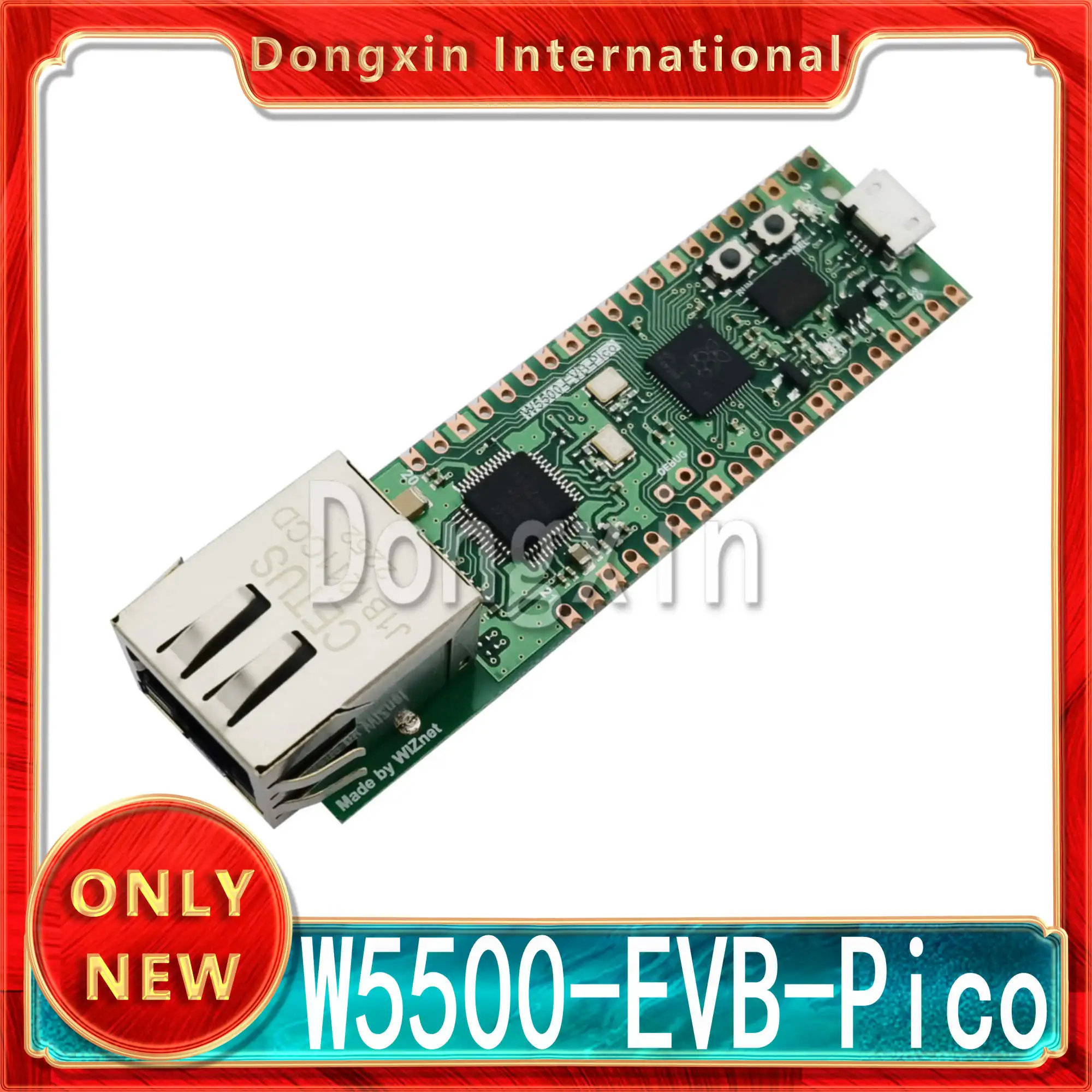 W5500-EVB-Pico RP2040 W5500 Raspberry Pi Pico WIZnet Assessment Board