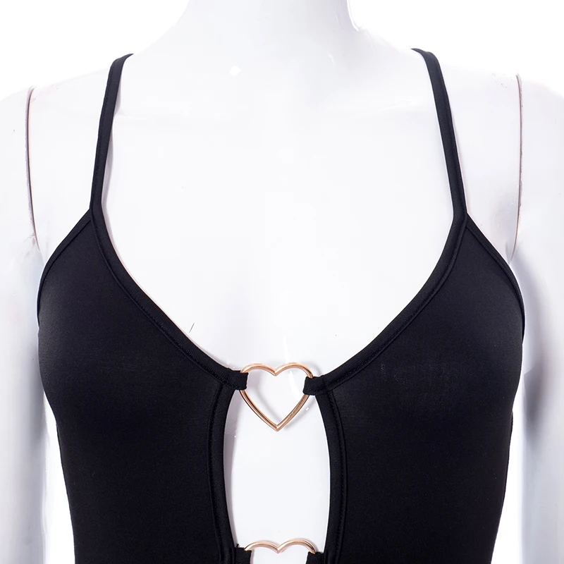 Haut court à bretelles pour femme, t-shirt évidé, streetwear sexy pour femme, club de fête, été, nouveau, Y2K